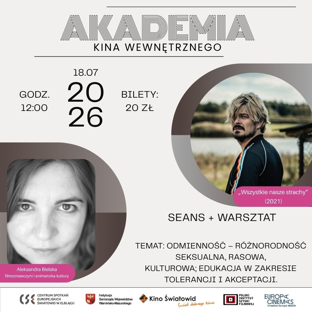 Kolejne spotkanie w ramach cyklu Akademia Kina Wewnętrznego Kolejne spotkanie w ramach cyklu Akademia Kina Wewnętrznego