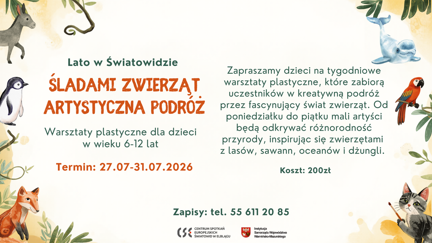 Elbląg, „Śladami zwierząt - artystyczna podróż” Elbląg, „Śladami zwierząt - artystyczna podróż”