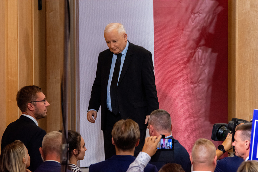 Elbląg, Jarosław Kaczyński podczas spotkania w Elblągu,
