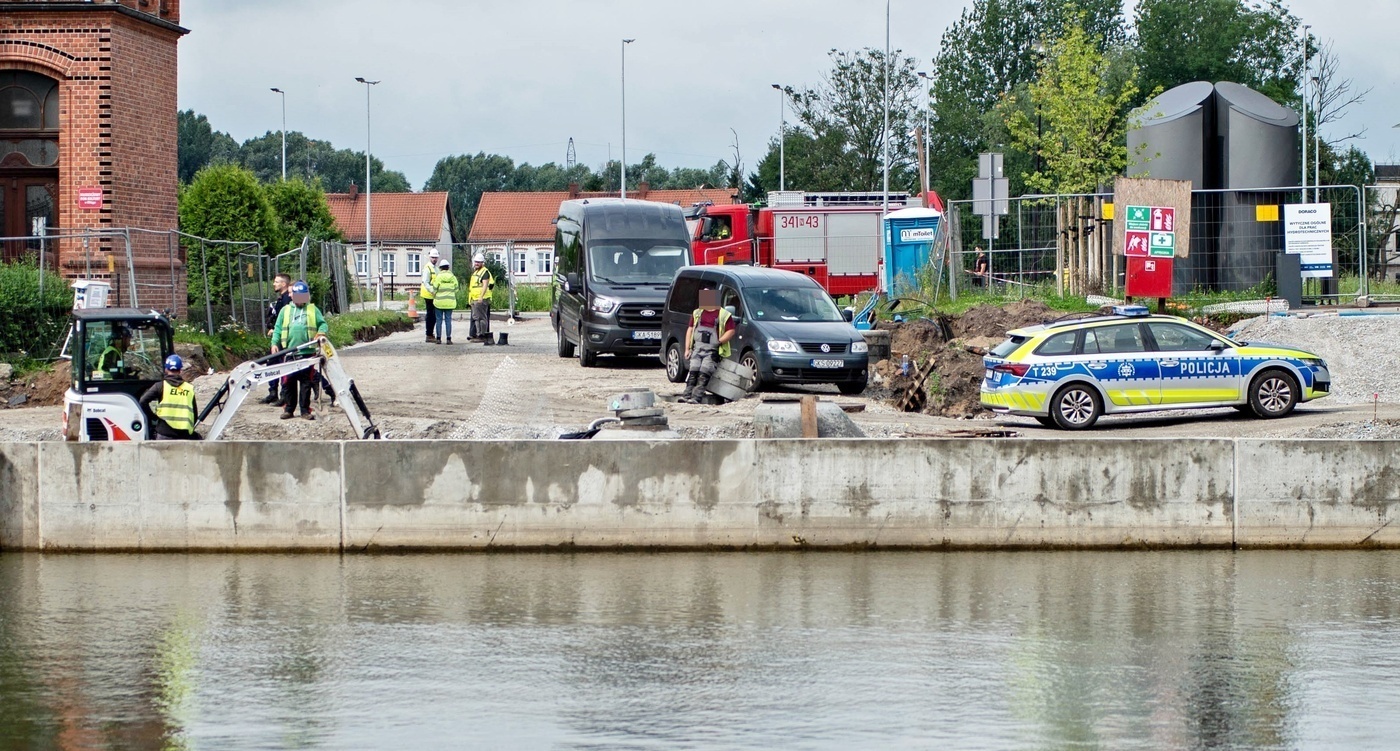 Elbląg, Wypadek na budowie Elbląg, Wypadek na budowie