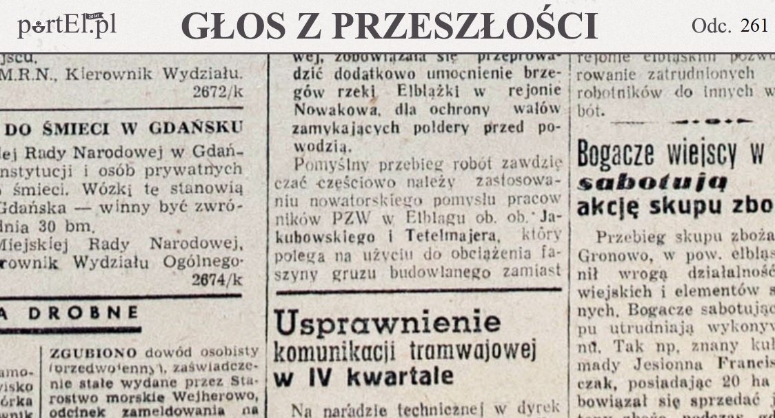 Elbląg, Głos Wybrzeża nr 293, 1950 r. Elbląg, Głos Wybrzeża nr 293, 1950 r.