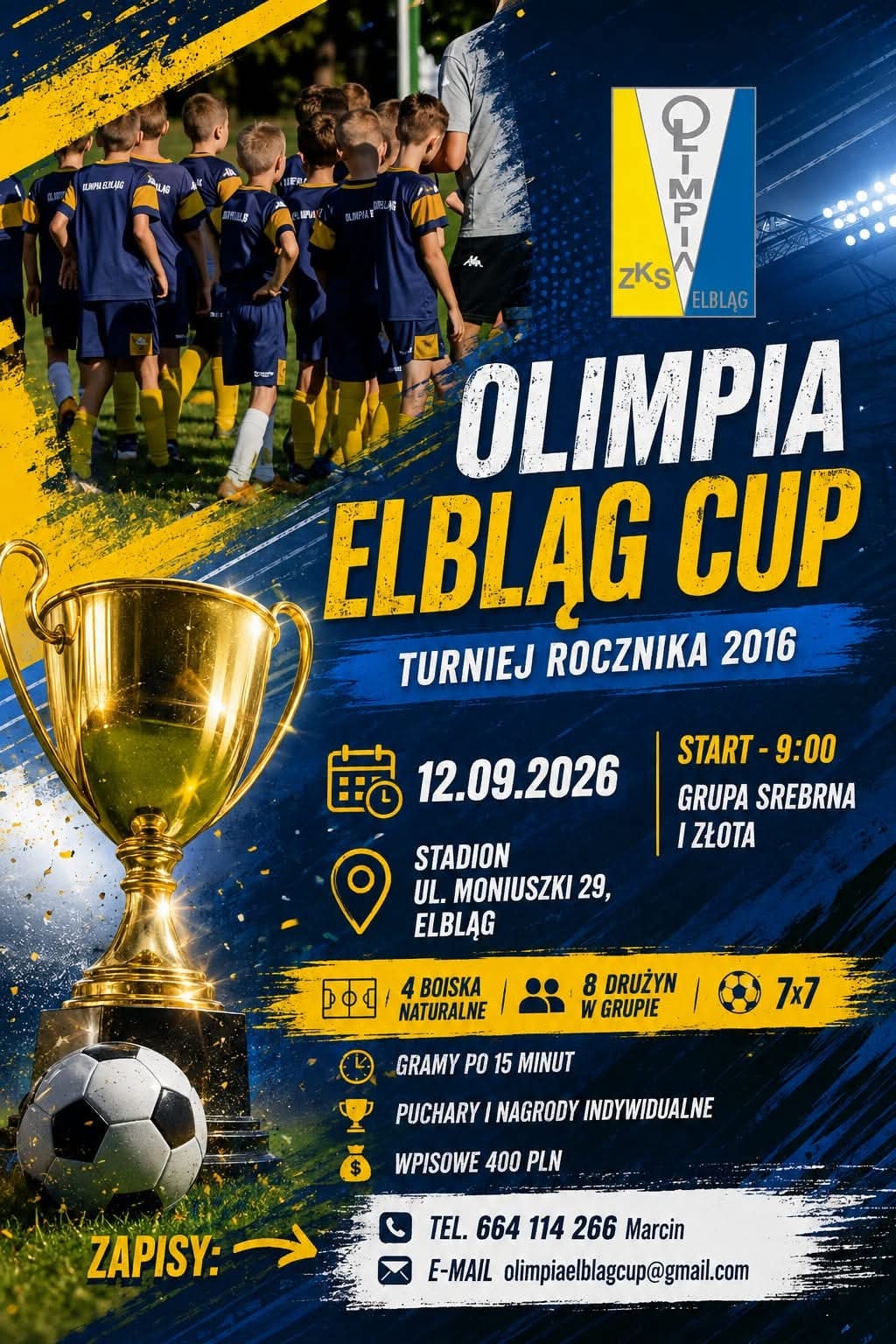Elbląg, Organizują turniej i zapraszają do współpracy Elbląg, Organizują turniej i zapraszają do współpracy