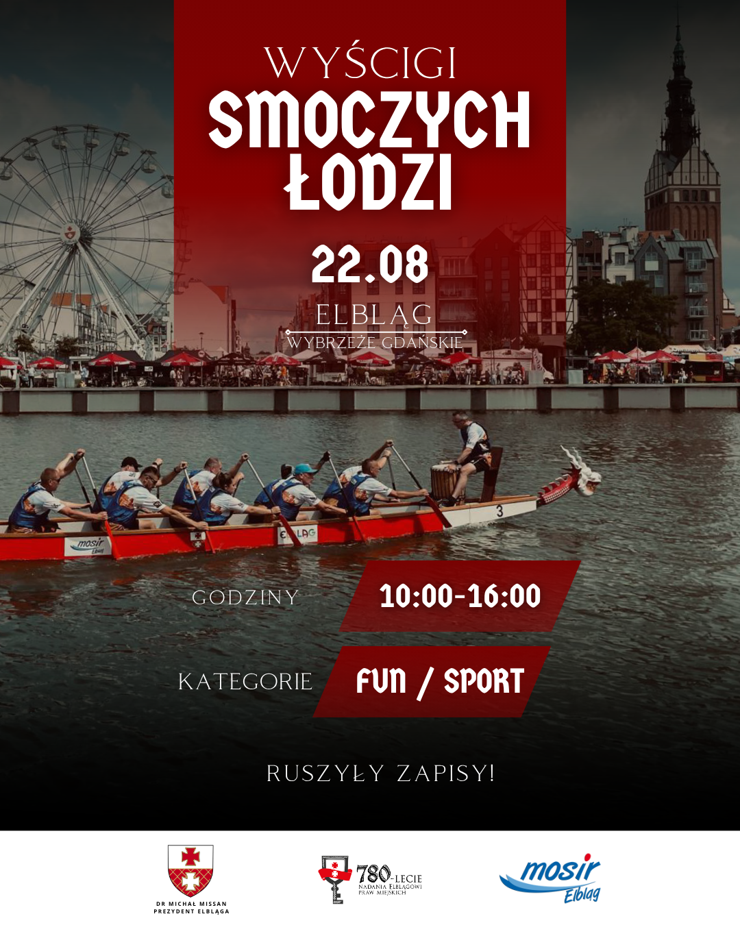 Elbląg, Wyścigi Smoczych Łodzi ponownie na rzece Elbląg Elbląg, Wyścigi Smoczych Łodzi ponownie na rzece Elbląg
