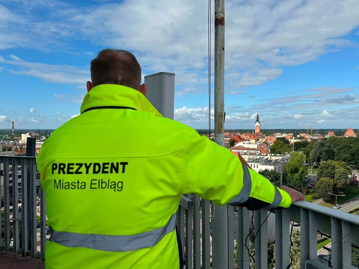 Elbląg, Zdjęcie z Facebooka prezydenta Michała Missana