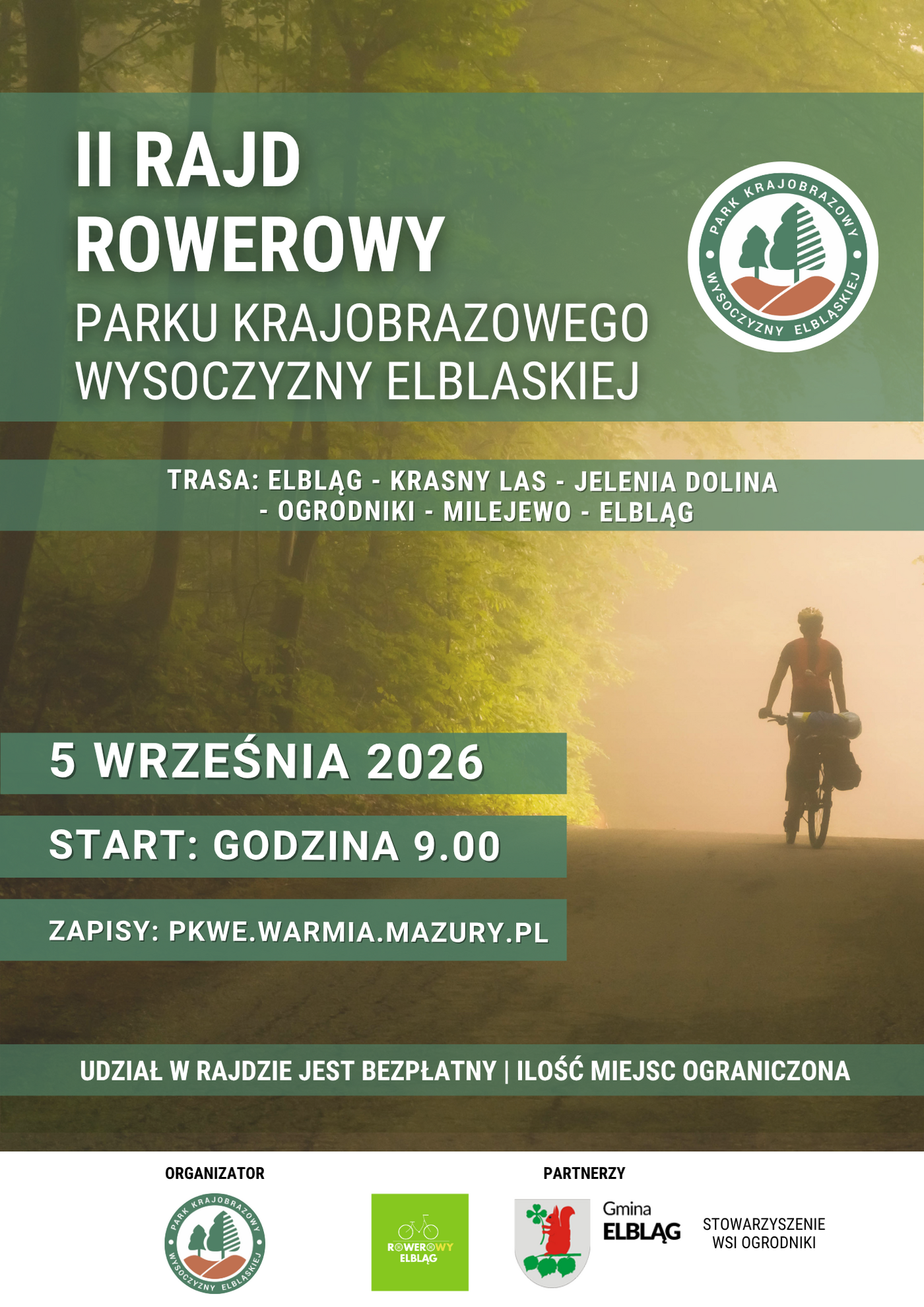 Elbląg, II Rajd Rowerowy Parku Krajobrazowego Wysoczyzny Elbląskiej Elbląg, II Rajd Rowerowy Parku Krajobrazowego Wysoczyzny Elbląskiej