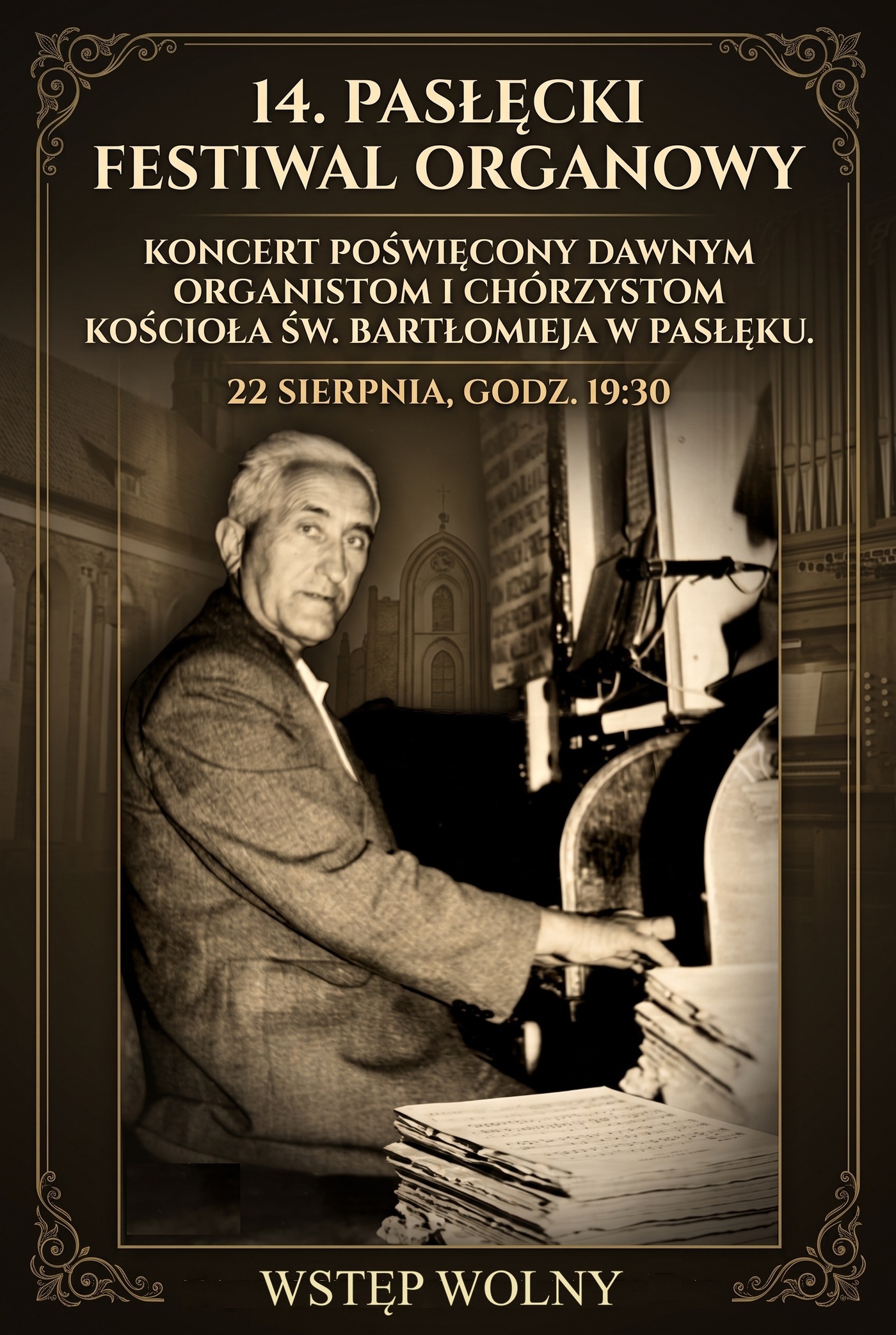 Elbląg, 14. Pasłęcki Festiwal Organowy