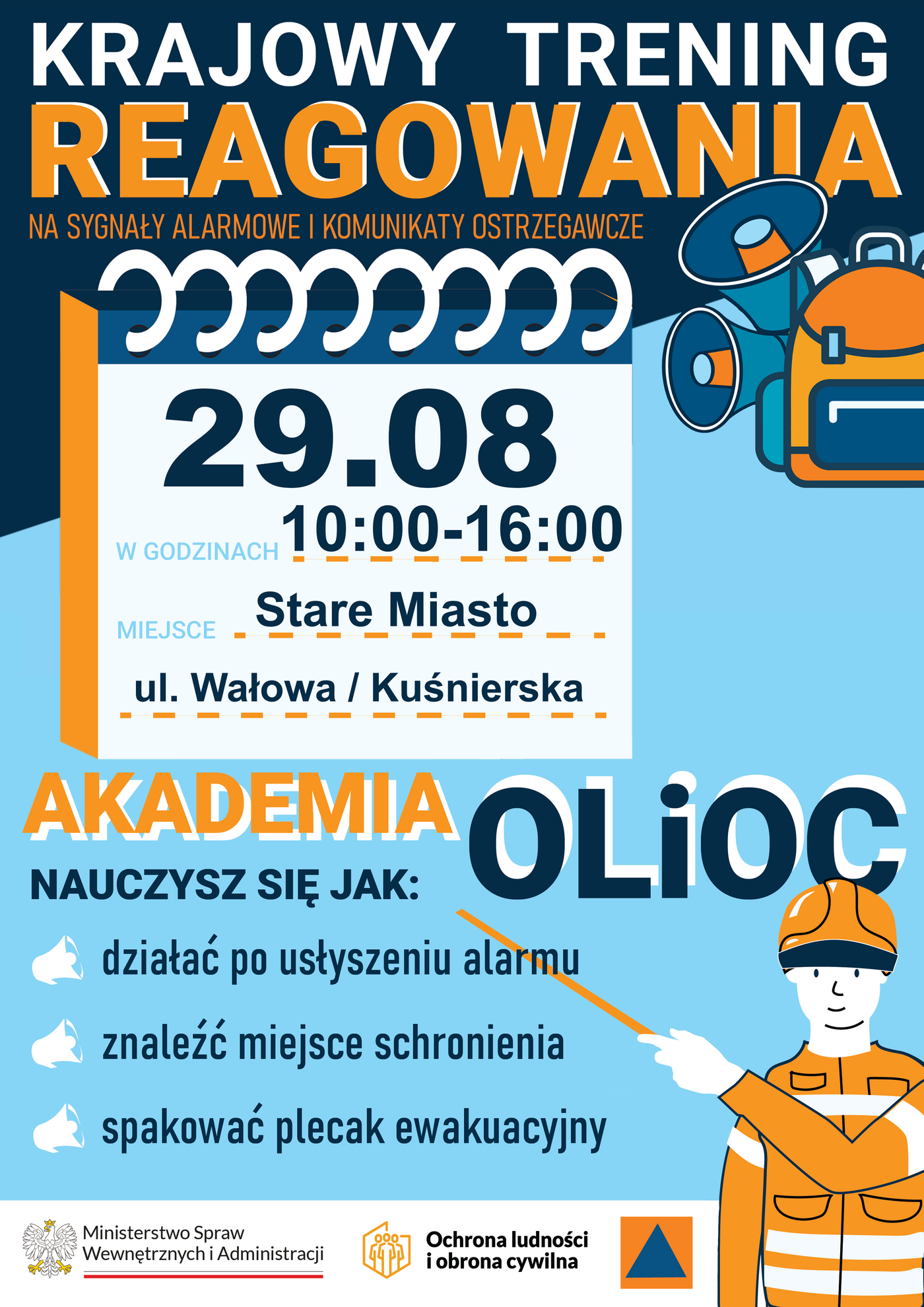 Elbląg, Krajowy Trening Reagowania Akademii OLiOC w Elblągu
