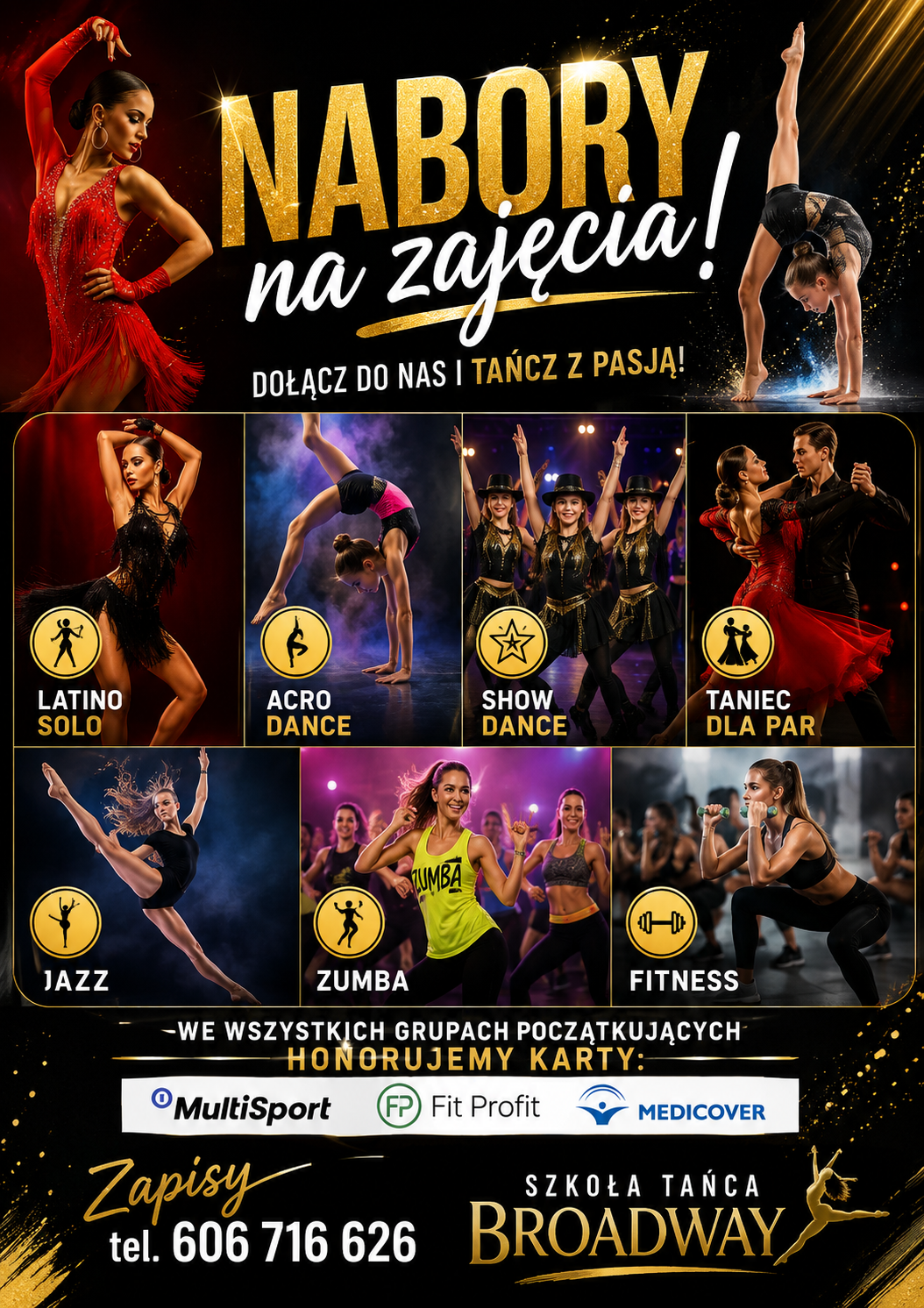 Nabory na zajęcia w Szkole Tańca Broadway!
