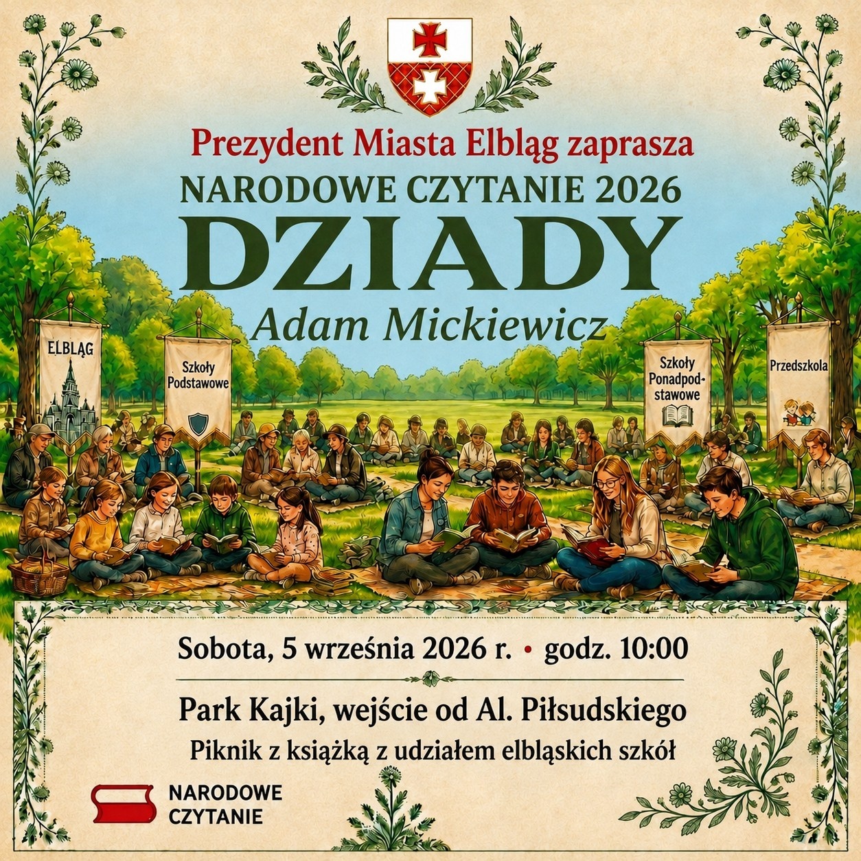 Elbląg, Dziady w parku Elbląg, Dziady w parku