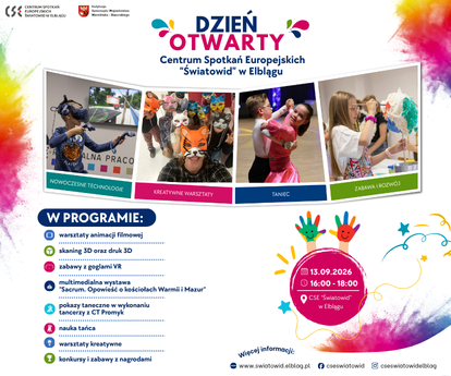 Elbląg, Dzień otwarty CSE „Światowid” - przyjdź, zobacz, spróbuj! Elbląg, Dzień otwarty CSE „Światowid” - przyjdź, zobacz, spróbuj!