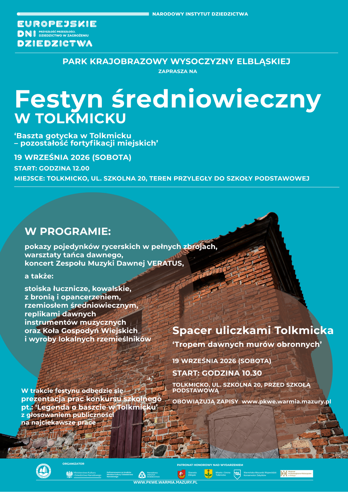Elbląg, Festyn średniowieczny w Tolkmicku - Europejskie Dni Dziedzictwa