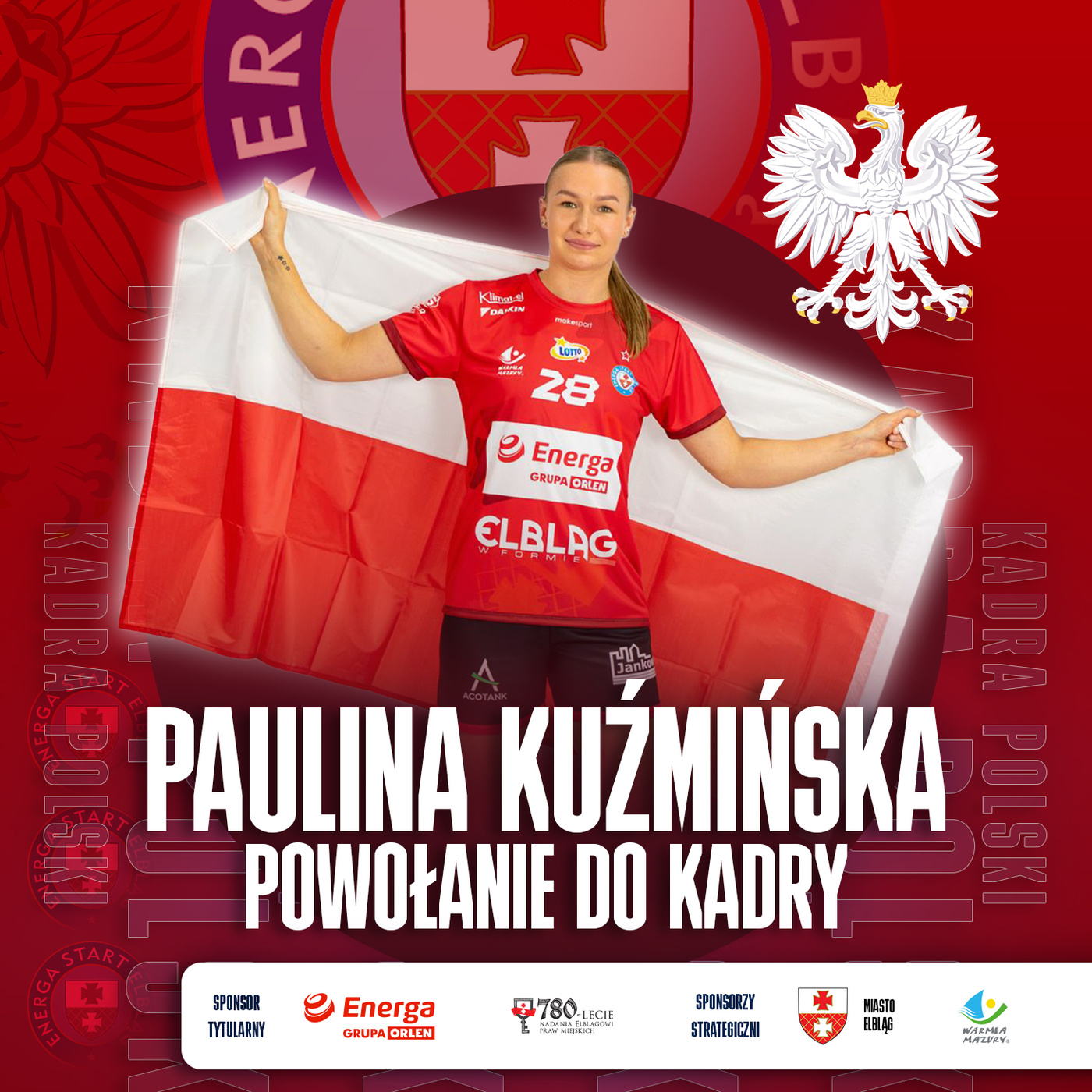 Elbląg, Paulina Kuźmińska ponownie w reprezentacij Polski Elbląg, Paulina Kuźmińska ponownie w reprezentacij Polski
