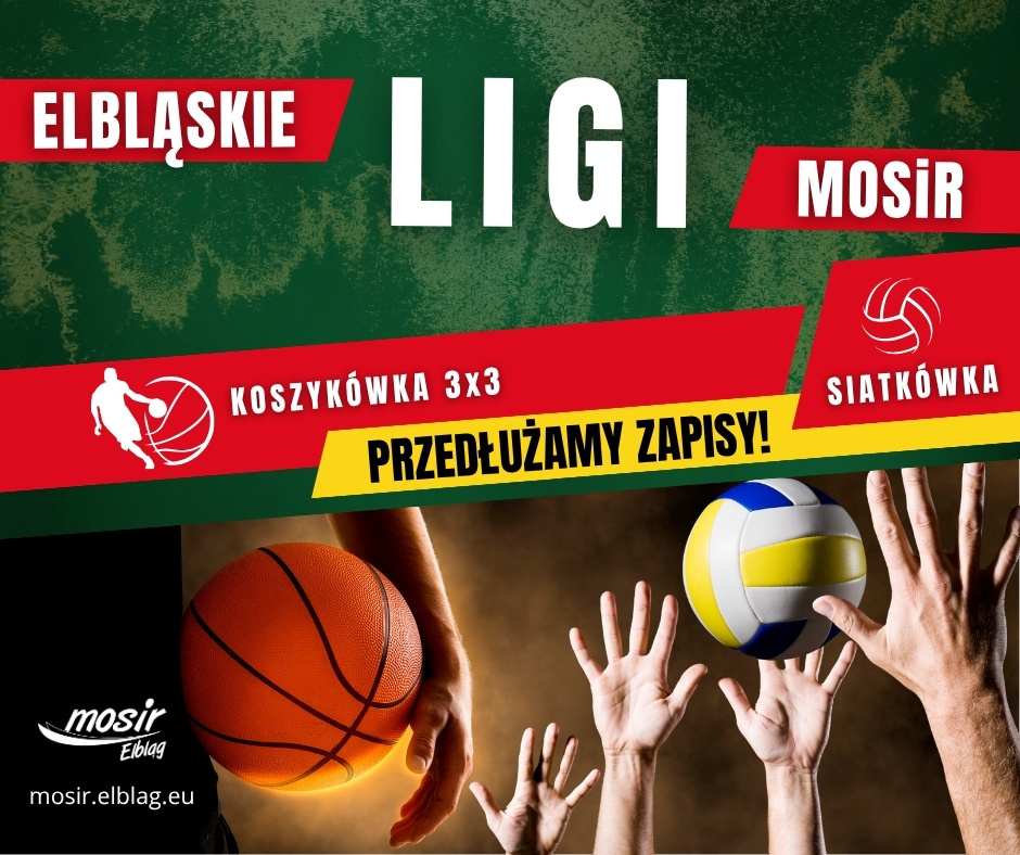 Elbląg, Przedłużamy zapisy do Lig MOSiR Elbląg, Przedłużamy zapisy do Lig MOSiR