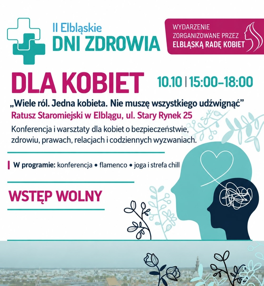 Elbląg, Kobieta nie musi być „od wszystkiego”. W sobotę w Elblągu rozmowa o presji, pracy i bezpieczeństwie