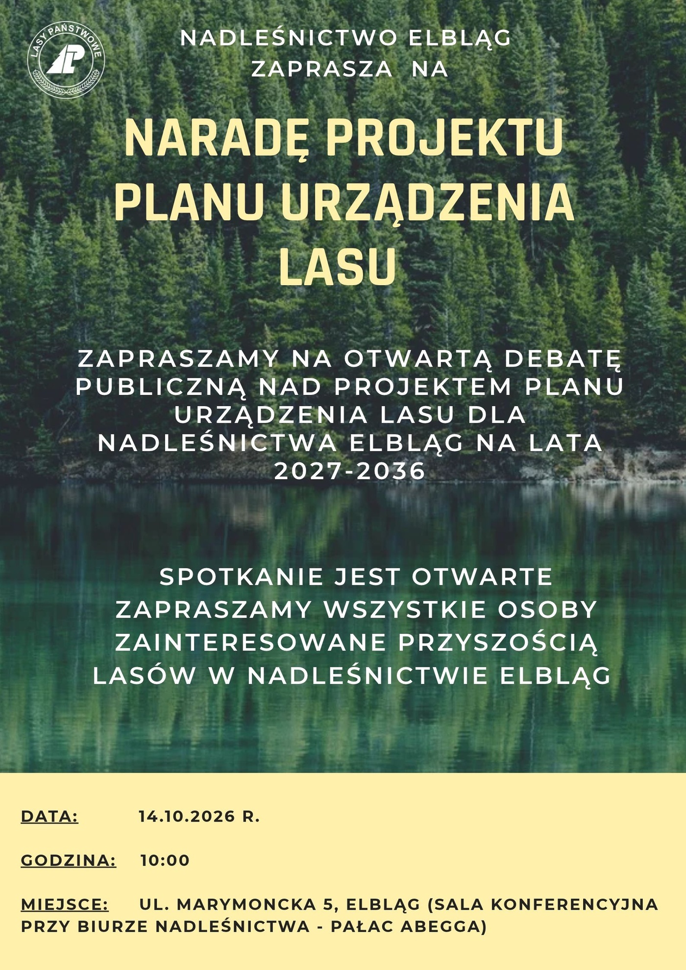 Elbląg, Leśnicy zapraszają na debatę publiczną