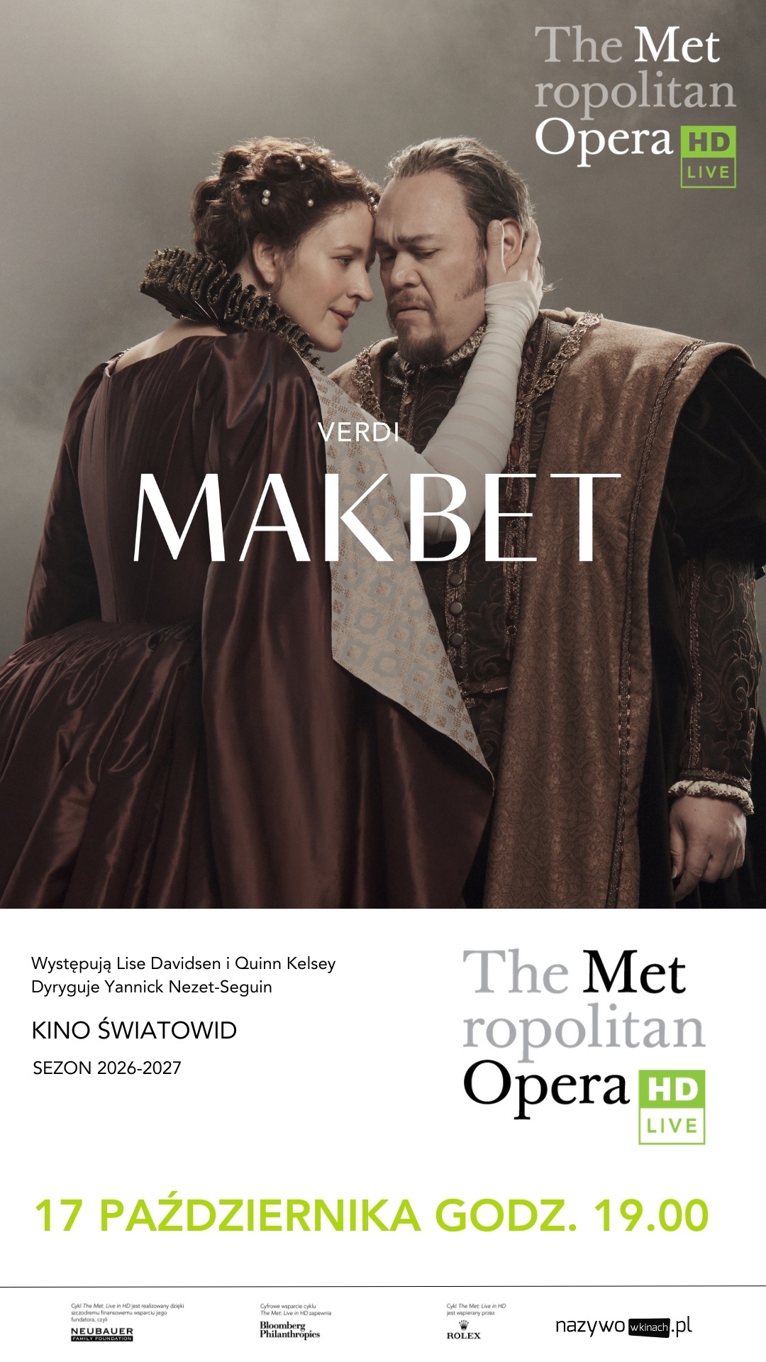 Makbet z The Metropolitan Opera w Kinie Światowid Makbet z The Metropolitan Opera w Kinie Światowid