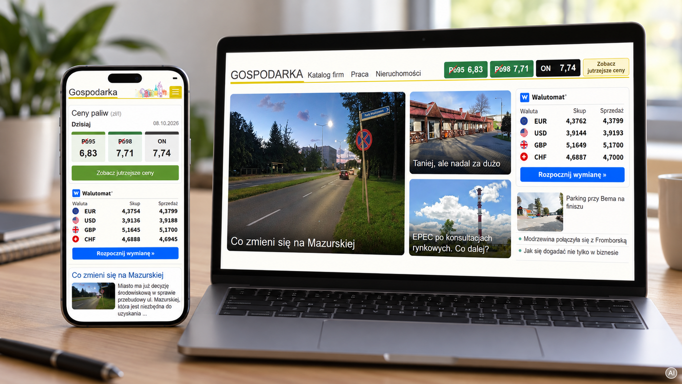 Elbląg, Nowe, praktyczne funkcje na portElu. Sprawdź kolejkę na SOR i ceny paliw Elbląg, Nowe, praktyczne funkcje na portElu. Sprawdź kolejkę na SOR i ceny paliw