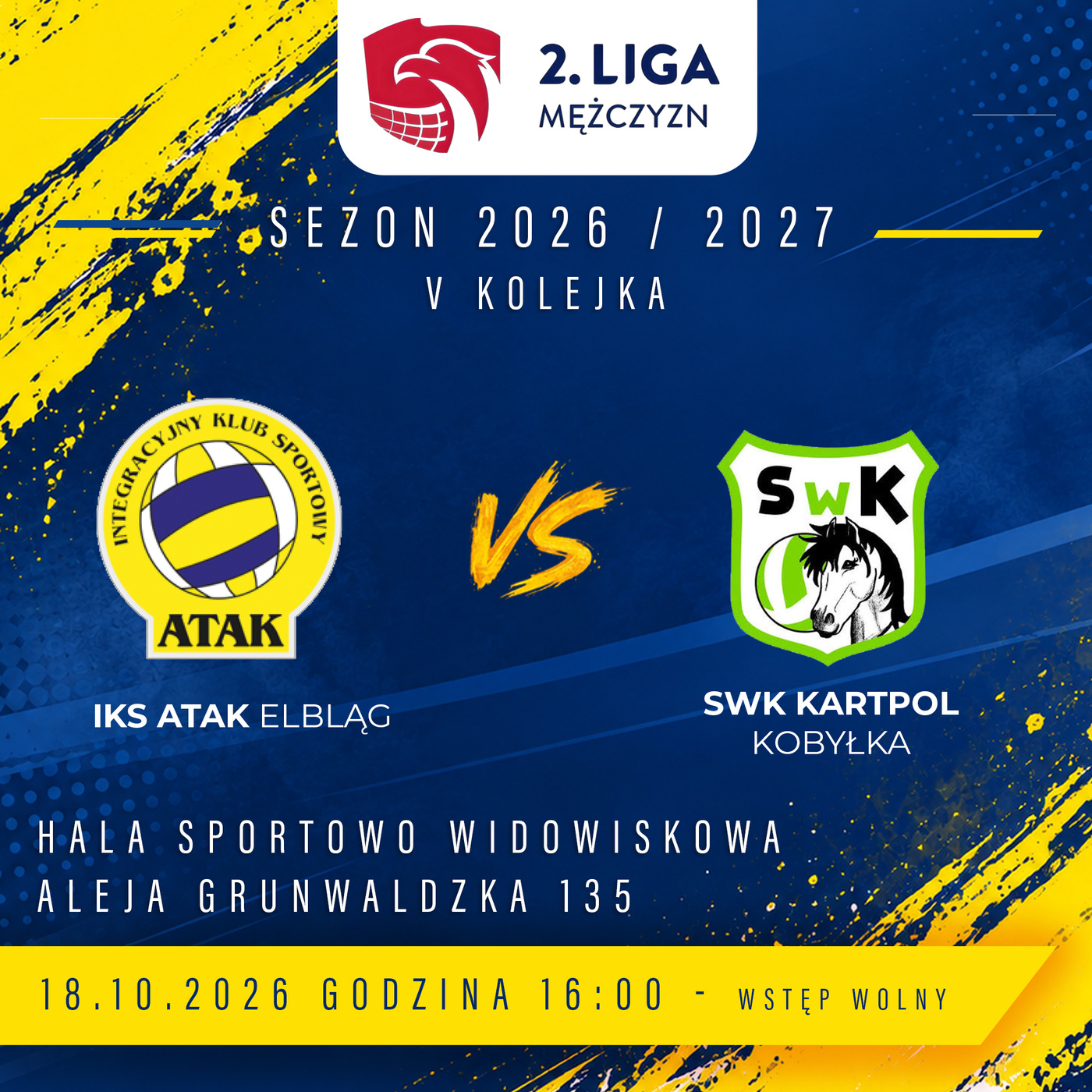 Elbląg, IKS ATAK zagra z SWK KARTPOL Kobyłka