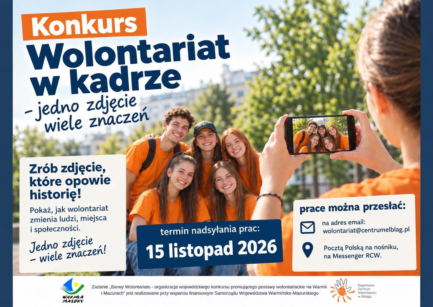 Elbląg, ,,Wolontariat w kadrze, jedno zdjęcie wiele znaczeń'' Elbląg, ,,Wolontariat w kadrze, jedno zdjęcie wiele znaczeń''