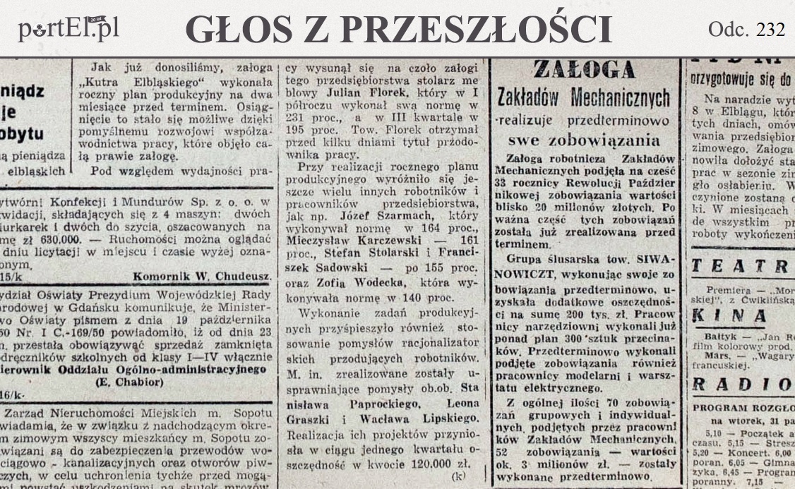 Elbląg, Głos Wybrzeża nr 300, 1950 r. Elbląg, Głos Wybrzeża nr 300, 1950 r.