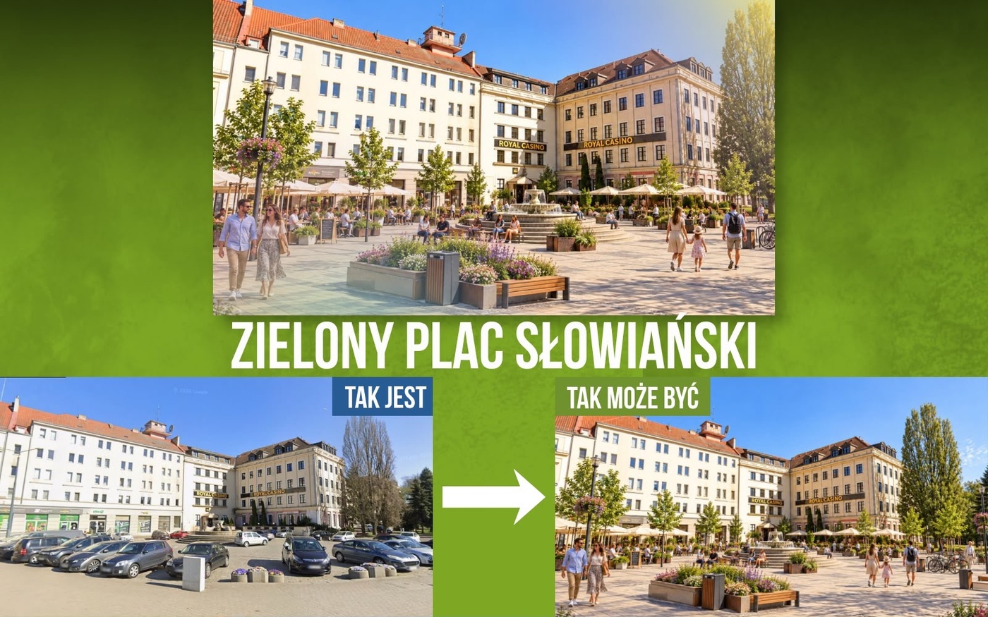 Elbląg, Zazielenimy Plac Słowiański Elbląg, Zazielenimy Plac Słowiański