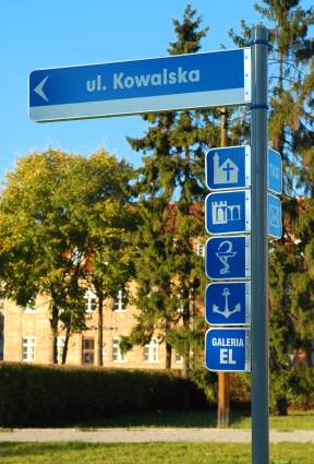 Elbląg, Nowe oznaczenie ul. Kowalskiej na starówce Elbląg, Nowe oznaczenie ul. Kowalskiej na starówce