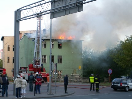 Elbląg, Pożar na Janowskiej Elbląg, Pożar na Janowskiej