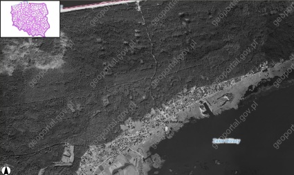 Elbląg, Kąty Rybackie - widok z satelity.