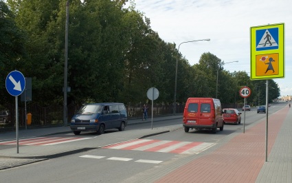 Elbląg, Odnowione przejście przez ulicę Piłsudskiego