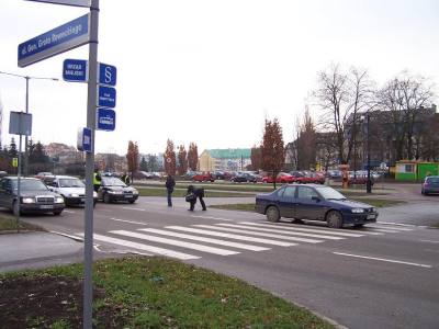 Elbląg, Potrącił na pasach