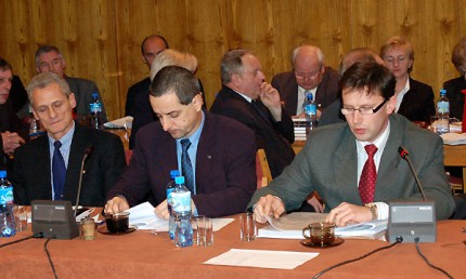 Elbląg, Od lewej: Wojciech Tabiszewski, Jerzy Wcisła i Leszek Lotkowski Elbląg, Od lewej: Wojciech Tabiszewski, Jerzy Wcisła i Leszek Lotkowski