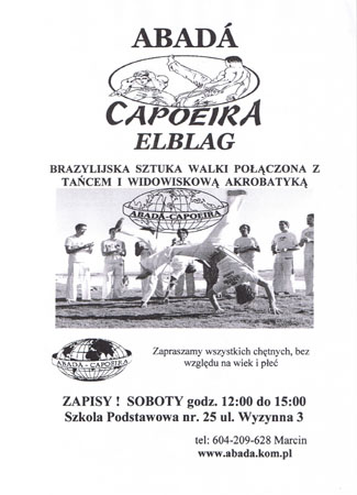 Elbląg, Treningi capoeiry Elbląg, Treningi capoeiry