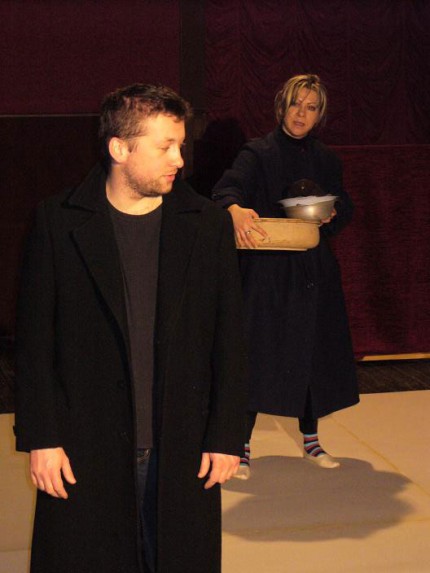 Elbląg, Tomasz Muszyński (Adam) i Teresa Suchodolska-Wojciechowska (Ewa). Elbląg, Tomasz Muszyński (Adam) i Teresa Suchodolska-Wojciechowska (Ewa).