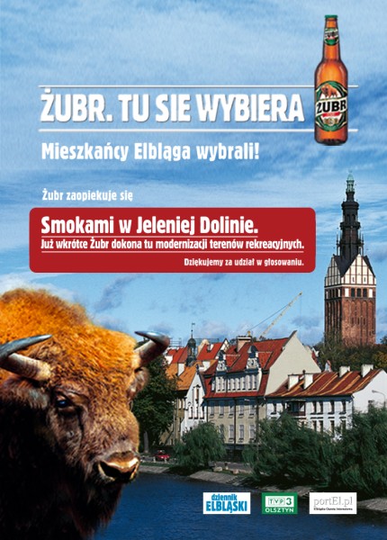 Żubr tu się wybiera Żubr tu się wybiera