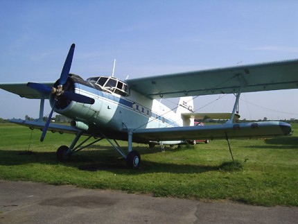 Elbląg, An-2 na elbląskim lotnisku