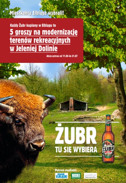 Elbląg, Żubr i smoki w Jeleniej Dolinie