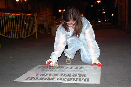 Elbląg, Wiersze na chodnikach