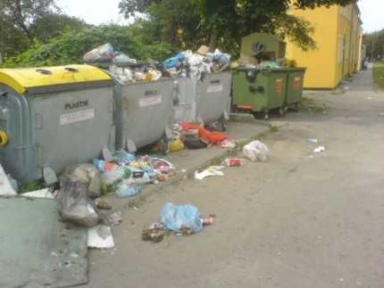 Elbląg, Bałagan na śmietniku