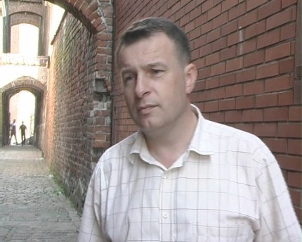 Elbląg, Mirosław Jonakowski, elbląski konserwator zabytków. Elbląg, Mirosław Jonakowski, elbląski konserwator zabytków.