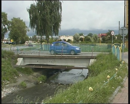 Elbląg, Mostek nad Kumielą przed modernizacją.