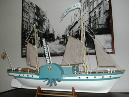 Elbląg, Model parowca "Jaskółka" Elbląg, Model parowca "Jaskółka"
