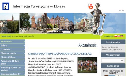 Elbląg, Wirtualne vademecum turysty