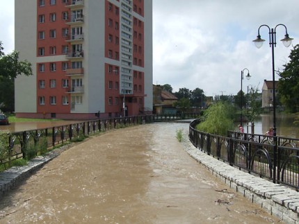 Elbląg, Kumiela wylała