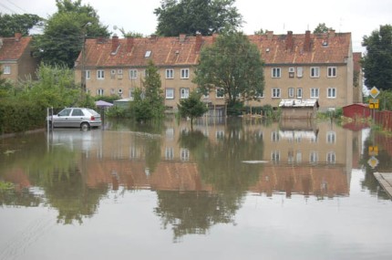 Elbląg, Oberwanie chmury nad Elblągiem Elbląg, Oberwanie chmury nad Elblągiem