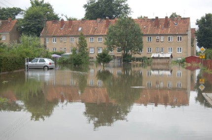 Elbląg, Oberwanie chmury nad Elblągiem