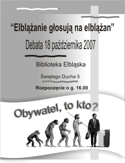 Elbląg, Elblążanie głosują na elblążan Elbląg, Elblążanie głosują na elblążan