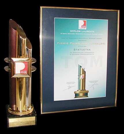 Elbląg, Dyplom i statuetka - nagrody Pujana.