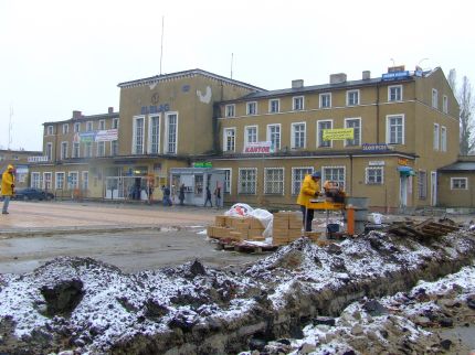 Elbląg, Trwa przebudowa Placu Dwrocowego