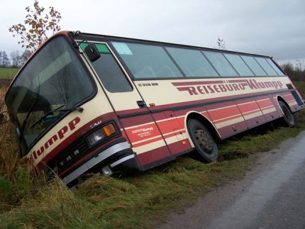 Elbląg, Gimbus wpadł do rowu