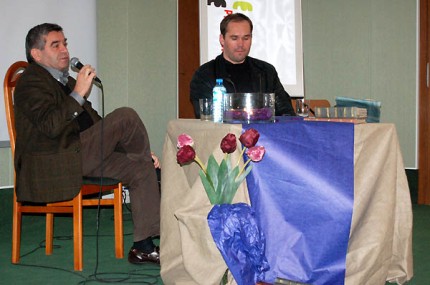 Elbląg, Antoni Libera (z lewej) i Jarosław Grabarczyk Elbląg, Antoni Libera (z lewej) i Jarosław Grabarczyk